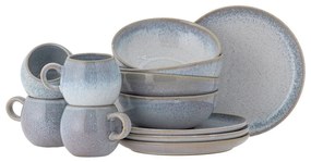 Serviciu de masă 12 buc. din gresie Paula – Bloomingville