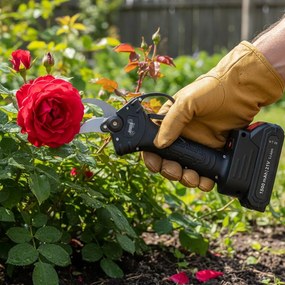 Foarfece de crengi fără fir 25 mm - două baterii, încărcător, geantă de transport