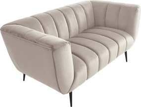 Canapea 2 locuri design elegant Noblesse, sampanie