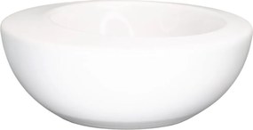 Set 2 boluri mici, Molecule Casablanca, glazura lucioasa alba, 350 ml, Diametru 17 cm