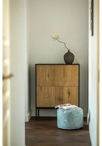 Fotoliu bean bag verde mentă cu tapițerie din catifea reiată Mini – SLOWDOWN