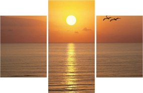 Tablou - Apus de soare peste ocean (90x60 cm)