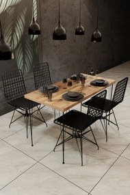 Masa Tktbl001, Stejar / Negru