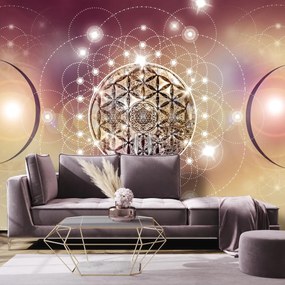 Fototapet - Mandala cu elemente (147x102 cm)