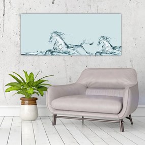 Tablou - Cai din picături de apă (120x50 cm)