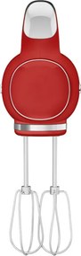 Mixer manual SMEG 50's Style HMF01RDEU, 250 W, 9 viteze, Functie Turbo, Afisaj LED, Timer, Accesorii, Rosu