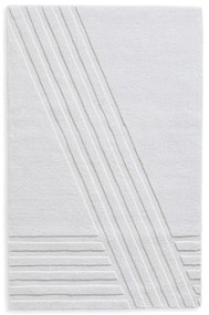 Covor Kyoto alb, mai multe dimensiuni - Woud Dimensiuni: 140 x 90 cm