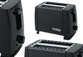 Prajitor de paine Floria ZLN1826 Negru, 700W, 7 nivele de control al temperaturii, buton de oprire