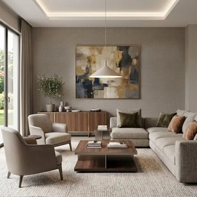 Lustră suspendată pe cablu ANEGA 1xGX53/15W/230V Ø 50 cm bej
