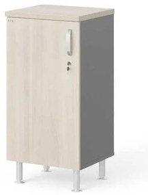 Dulap scurt Manager LUX 45 x 43 x 93 cm, stânga, salcâm deschis / gri