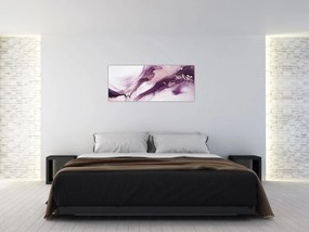 Tablou - Artă fluidă violet (120x50 cm)