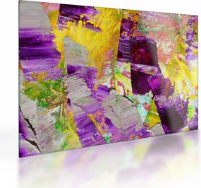 Tablou pe sticlă cu abstracție - pictura (70x50 cm)