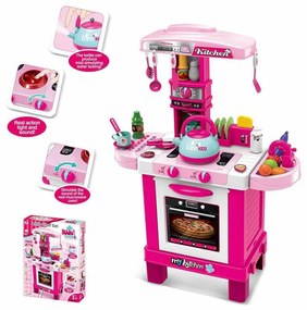 Bucătărie pentru copii Baby Mix roz, 87 x 64 x 29 cm