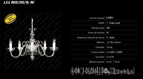 Lustra, Candelabru Bohemia L11 905/05/9