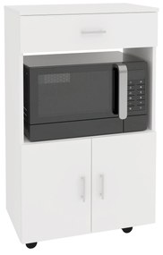 Dulap mobil bucatarie Arno, 1 Sertar, 2 Usi, Alb, 60 x 35 x 100 cm