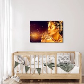 Tablou - Machiaj de aur (90x60 cm)
