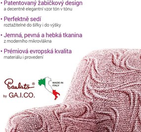 Gaico Huse bielastice BRILLANTE bordo taburet (40 x 40 x 40 cm)