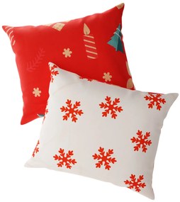 Set de 2 fete de perna LUMANARE SI BRAD DE CRACIUN 40x50 cm