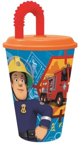 Pompierul Sam Pahar cu pai Rescue Mission, plastic 430 ml