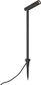 Spot cu țepușă modern 12V negru 10cm, inclusiv LED IP65 - Voltaire Lino