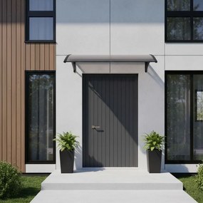 Intrare acoperiș policarbonat peste ușă - fum Šírka: 100 cm | Dĺžka: 120 cm