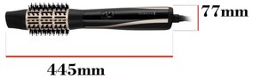 Perie pentru uscare si coafare Remington AS7700, 1200W, Cu strat ceramic, Cool Shot, 6 atasamente, Negru/bej
