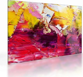 Tablou pe sticlă cu abstracție - pictura (70x50 cm)