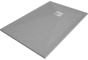 Mexen Stone+ Cădiță de duș compozit dreptunghiulară 90 x 80 cm, Gri-beton - 44618090