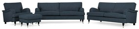 Set mobilier tapițat Bloomington A129Tapiterie, Picioare: Lemn, Role, Metal