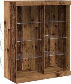 vidaXL Bufet LED Lemn vechi 41 x 37 x 100 cm Lemn compozit