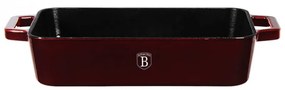 Tava pentru cuptor din fonta emailata 30 cm Burgundy Metallic Line Berlinger Haus BH 6500