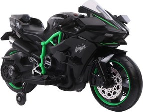 Motocicleta Electrica cu Acumulator Pentru Copii NOVOKIDS™ Ninja Premium Motocross, Viteza din maner, 3-8 ani, Max 30 kg, Cu Melodii si Lumini LED,