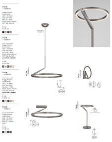 Lustra LED suspendata design minimalist TILIA nickel