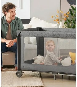 Pătuț de voiaj KINDERKRAFT JOY 2 gri