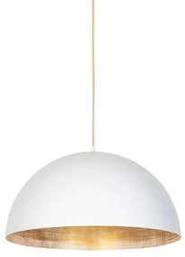 Lampă industrială cu pandantiv alb cu auriu 50 cm - Magna Eco