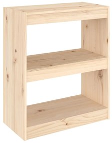 808158 vidaXL Bibliotecă/Separator cameră, 60x30x71,5 cm, lemn masiv de pin