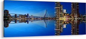 Tablou - Rotterdam nocturn (120x50 cm)