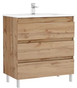 MOBILIER DAILY STATIV 80X46X56.5 STEJAR RUSTIC,3 SERTARE,CU LAVOAR Stejar