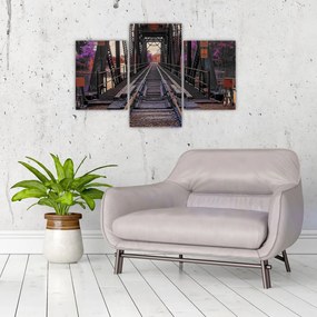 Tablou cu pod de cale ferată (90x60 cm)