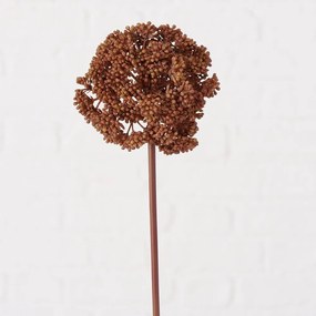 Planta decor, 35x11 cm, metal/plastic, maro