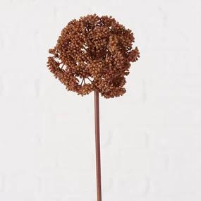 Planta decor, 35x11 cm, metal/plastic, maro