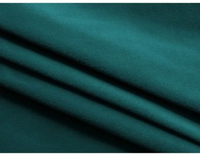 Canapea turcoaz extensibilă/cu spațiu de depozitare cu tapițerie din catifea 225 cm Hula – Makamii