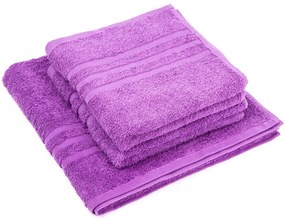 Set de prosoape Classic violet, 2 buc. 50 x 100 cm, 1 buc. 70 x 140 cm