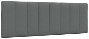 vidaXL Pernă pentru tăblie de pat, gri închis, 140 cm, material textil