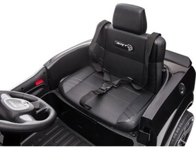 Mașinuță electrică de poliție Dodge Challenger 50W/4500 mAh negru/alb