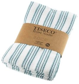 Set 4 prosoape de bumbac Tiseco Home Studio, 50 x 70 cm, albastru