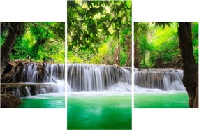 Tablou - cascada din Kanchanaburi, Thailanda (90x60 cm)