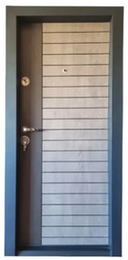 Usa metalica de apartament cu izolatie si vizor Novo Doors First Class NDFC19, Deschidere Stanga Dreapta, Dimensiune 200X88 cm, Tabla 1.2 mm, Kit
