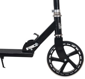 HOMCOM Trotinetă Pliabilă pentru Copii de 7-14 Ani Scuter Infantil Ghidon Ajustabil în Înălțime de 4 Nivele cu Frână 88x37x75-100 cm Negru | Aosom Romania