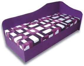 Pat de o persoană (canapea) 80 cm Lady 87 (violet 49 + Gusto 10) (D). 793110